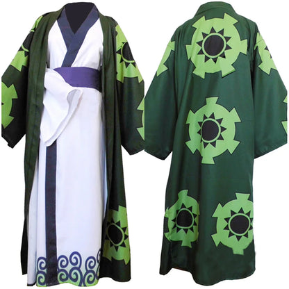 Anime Rorona Cosplay Zoro Cosplay Kostüm Erwachsene Männer Frauen Kimono Live Action Fantasia Outfit Halloween Anzug