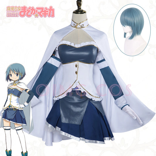 Miki Sayaka Cosplay Costume Puella Magi Madoka Magica Uniform Wig Anime Chinese Style Halloween Costumes Game