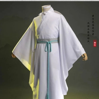 Costume de Cosplay Xie Lian Tian Guan Ci Fu Cosplay Xielian perruques hommes femmes blanc Han Fu Anime tenue