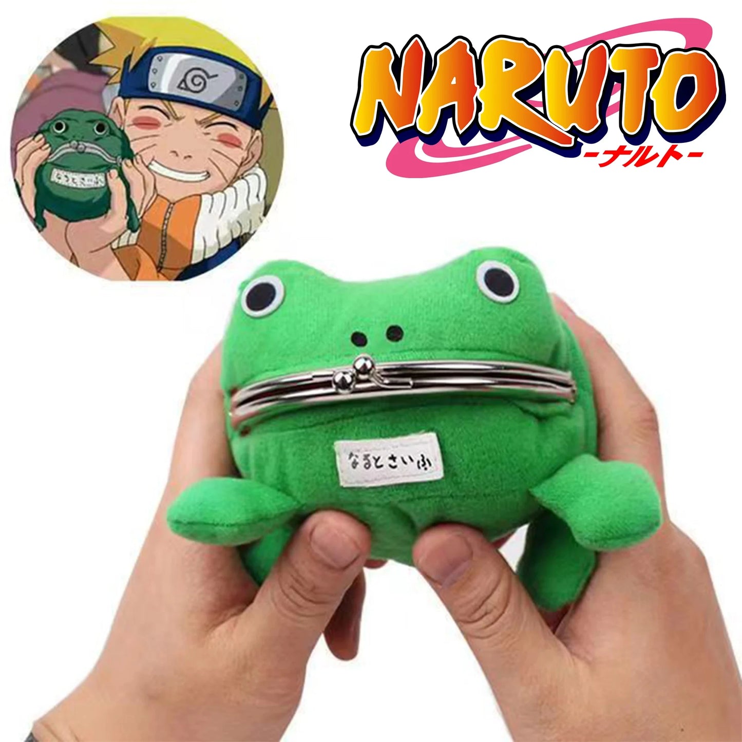 Naruto Frog Wallet Japanese Anime Frog Cute Wallet Cosplay Ninja Coin Purse Small Bag Holder