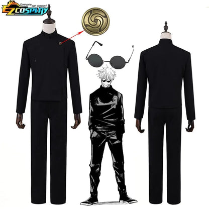 Geto Suguru Cosplay Anime Jujutsu Kaisen Cosplay Adulte Hommes Chemise Pantalon Perruque Lycée Halloween Uniforme Ensemble Complet