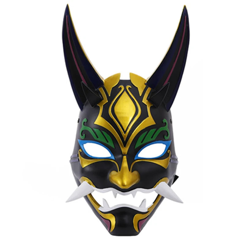 Genshin Impact Xiao Cosplay Costume Halloween Costumes Drôles pour Hommes Anime Cosplay Costume Perruque Masque