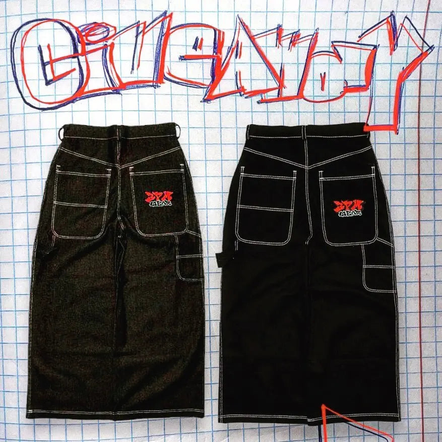 JNCO Y2K Baggy-Jeans Herren Vintage Bestickte Hochwertige Jeans Hip Hop Goth Streetwear Harajuku Männer Frauen Lässige Jeans mit weitem Bein