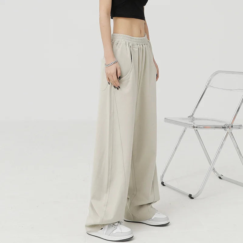 Loose Wide Leg Pants Women Baggy Y2k Korean Fashion Sweatpants High Waist Streetwear Trousers Vintage Casual Straight Joggers