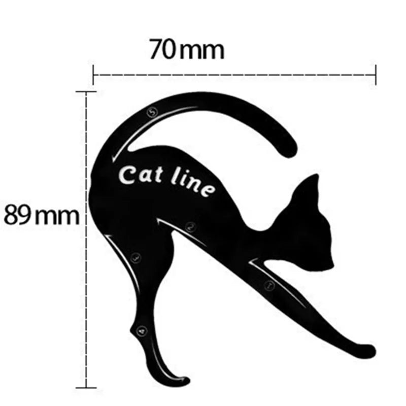 2pcs Eyeliner Stencils Cat Line Eyeliner Stamps Models Eyeliner Template Shaper Eye Liner Makeup Tool Makeup Products Косметика