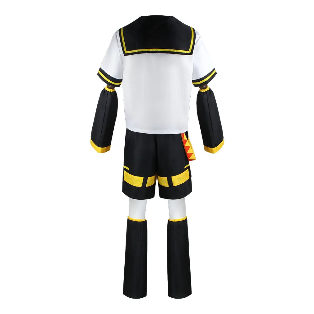 Anime Rin Len Cosplay Kostüm Len Rin Cosplay Len Kostüm Kopfbedeckungen Zubehör Kagamine JK Uniform Halloween Comic Con Outfit