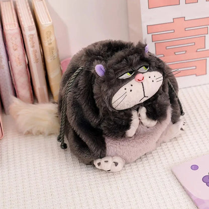 Sac de rangement portable avec cordon de serrage pour chat Disney Lucifer, jouet en peluche, poupée, dessin animé Tokyo Disneyland, Cendrillon, sac de rangement pour cosmétiques, cadeau