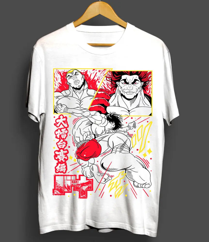 Baki Hanma T-Shirt Baki der Grappler Yujiro Boxing Gym Anime Geschenk Hemd Alle Größe