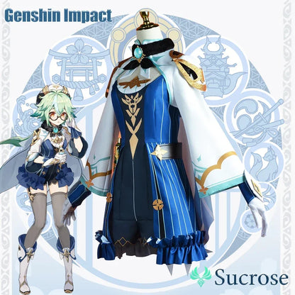 Genshin Impact Sucrose Cosplay Costume Adulte Carnaval Uniforme Anime Halloween Fête Costumes Mascarade Femmes Jeu