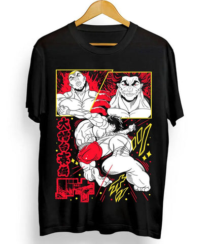 Baki Hanma T-Shirt Baki der Grappler Yujiro Boxing Gym Anime Geschenk Hemd Alle Größe