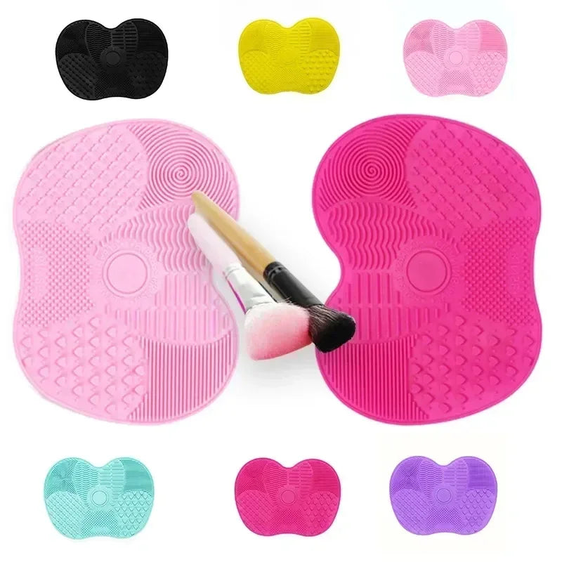 Bunter Pinselreiniger Scrubbe Board Kosmetik Make-Up Pinsel Waschen Silikon Gel Reinigungsmatte Foundation Make-Up Pinsel Reiniger Pad