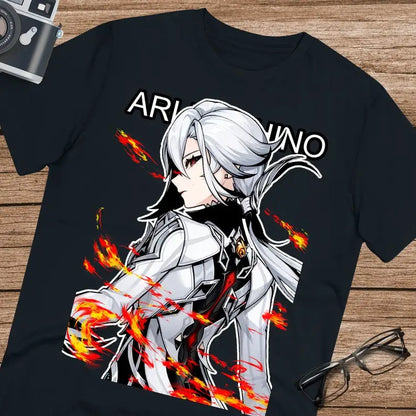 T-shirt Arlecchino Genshin Impact The Knave genshin Father T-shirt unisexe en coton ultra doux