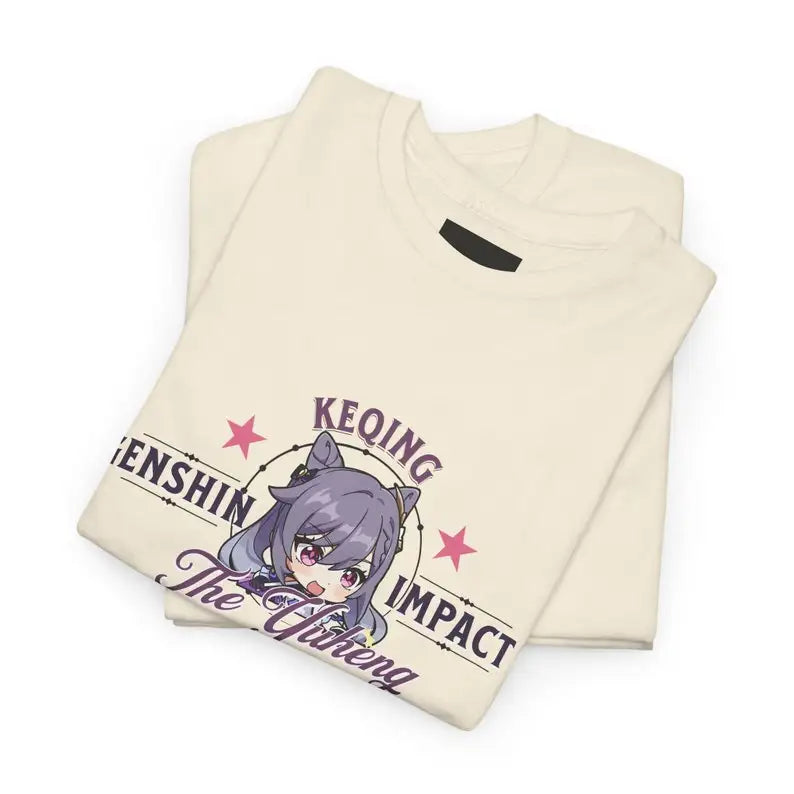 T-shirt Genshin Impact de Keqing : des vêtements de qualité supérieure avec vos personnages préférés ! Parfait pour les joueurs et les fans d'anime !