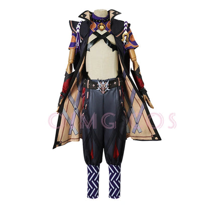 Arataki Itto Cosplay Genshin Impact Kostüm Erwachsene Karneval Uniform Perücke Anime Halloween Kostüme Frauen Spiel