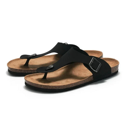 CEVABULE Herren Kork Sandalen Flip-Flops Strand Wasser Kiefer Frauen weibliche Slipper für Sommerschuhe KWN