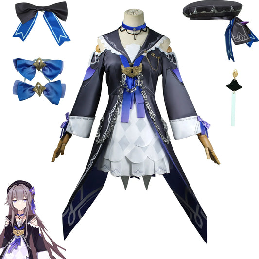 Herta Cosplay Costume Honkai Star Rail Carnaval Uniforme Perruque Anime Halloween Costumes Femmes Jeu