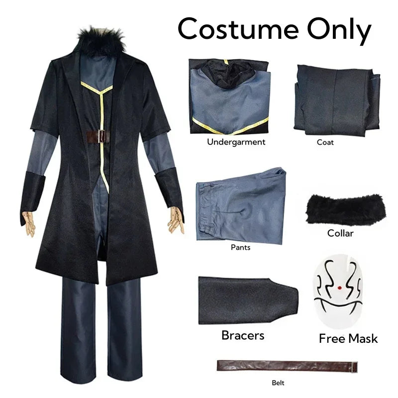 Anime That Time I Got Reincarnated As A Slime Rimuru Tempest Cosplay Kostüm Perücke Maske Set Halloween Karneval Anzug Kleidung