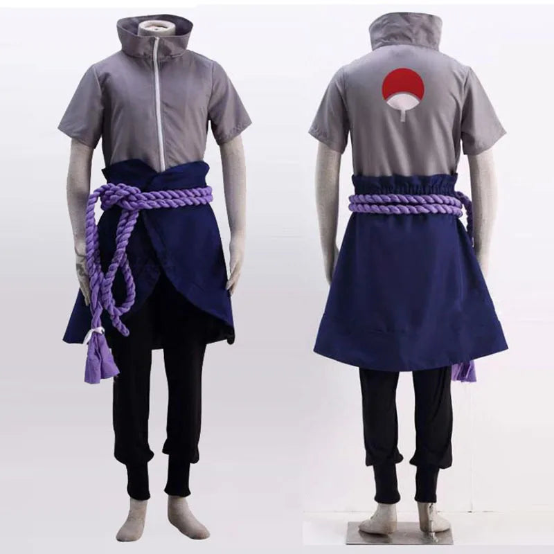 Anime Uchiha Sasuke Cosplay Outfit Halloween Costume Party Role Play Uniform Comic Clothes Outfit