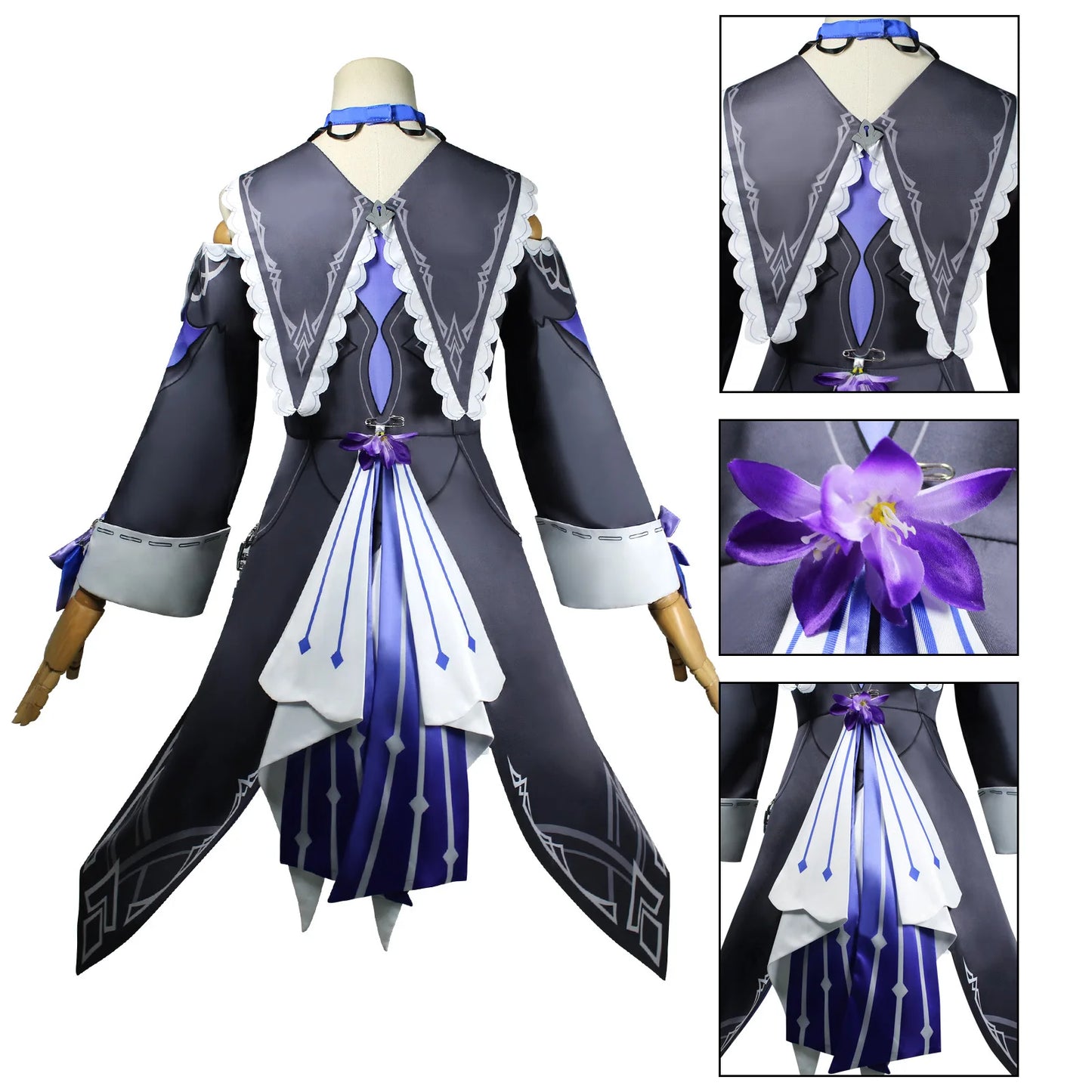 Herta Cosplay Costume Honkai Star Rail Carnaval Uniforme Perruque Anime Halloween Costumes Femmes Jeu