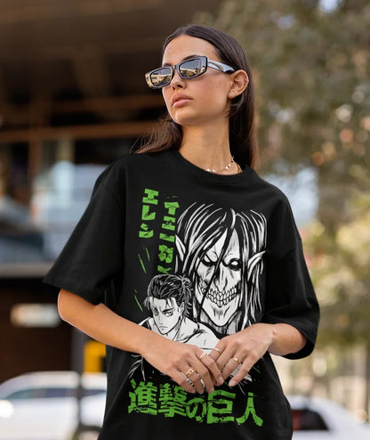 T-shirt Eren Yeager Shingeki No Kyojin Attack on Titan T-shirt doux Toutes les tailles