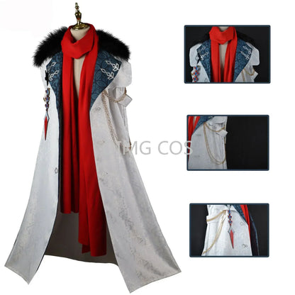 Genshin Impact Tartaglia Cosplay Costume Uniform Wig Anime Halloween Costumes Game Fatui Harbinger New Skin Cloak