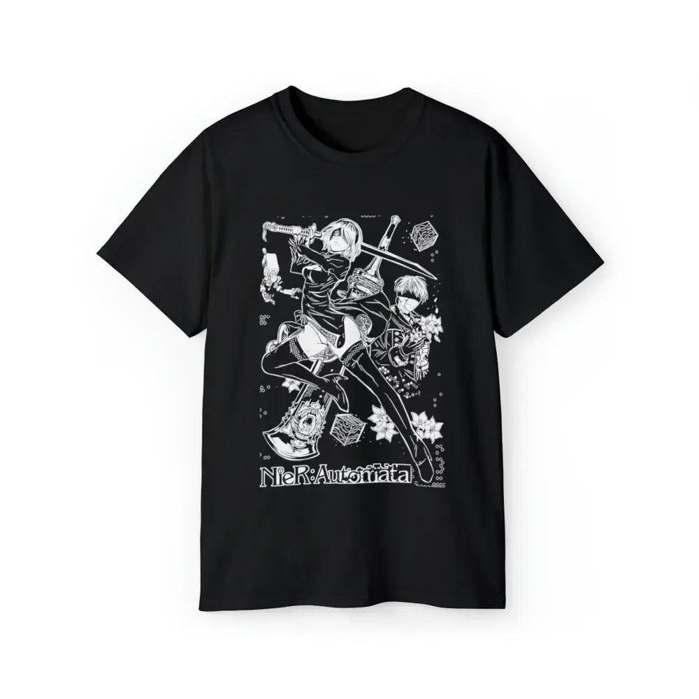 Nier Automata 2B YoRHa New Unisex Shirt,Girl,Cyber Punk  graphic tee