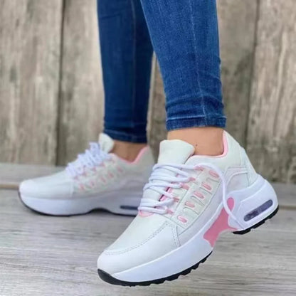 Mode Frau Vulkanisieren Plattform Casual Sneakers Frauen Wohnungen Mesh Atmungsaktiv Laufschuhe Wanderschuhe Chunky Sommer Sport Schuh