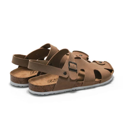 CEVABULE Herren Kork Sandalen Wasser Kiefer Sandalen Zwei Tragen Strand Äußere Scrub Herren Schuhe KWN