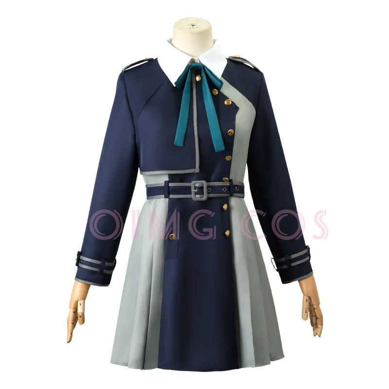 Lycoris Recoil Nishikigi Chisato Cosplay Inoue Takina Costumes Women Dress for Halloween Party Carnival Uniform Wig Anime