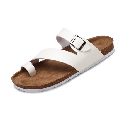 CEVABULE Herren Flip-Flops Kork Sandalen Casual Flip-Flops Strandschuhe KWN