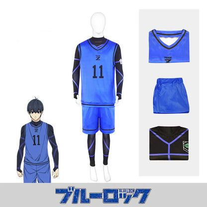 Anime Blue Lock Cosplay Kostüm Isagi Yoichi Chigiri Bachira Rensuke Kunigami Fußball maillot fuß uniforme Kleidung Trikots