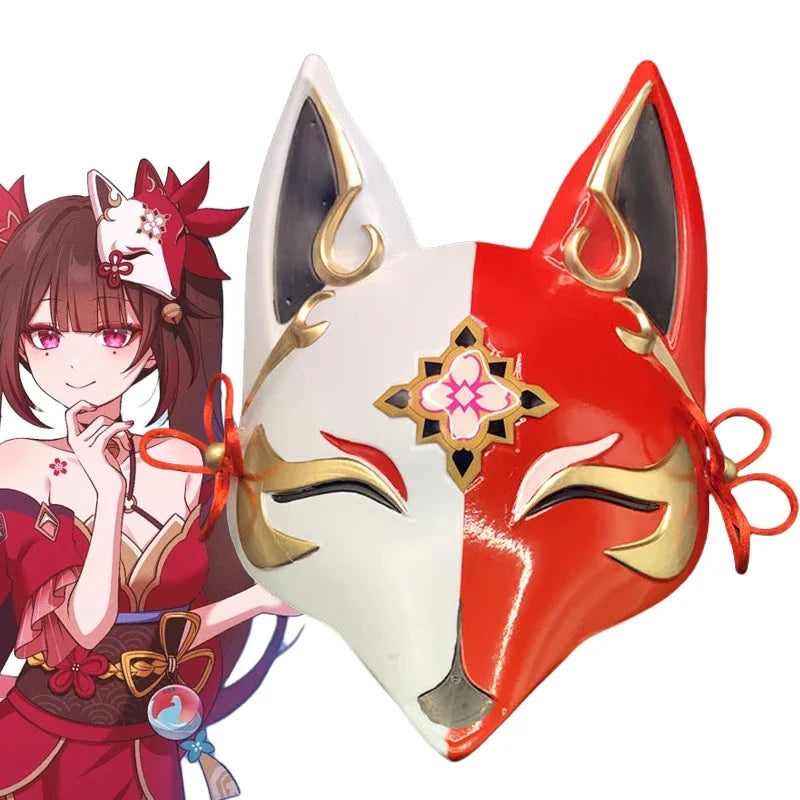 Jeu Honkai: Star Rail Sparkle Cosplay Masque Animal Renard Masques Intégraux Unisexe Halloween Carnaval Fête Accessoire