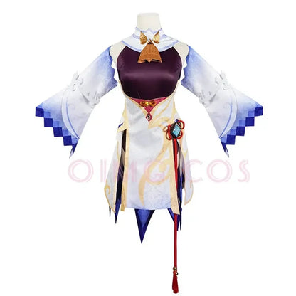 Genshin Impact Ganyu Cosplay Costume Adulte Carnaval Uniforme Perruque Anime Halloween Fête Costumes Mascarade Femmes Jeu