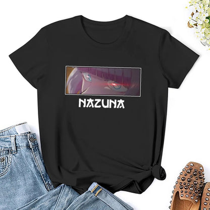 Appel de la nuit - T-shirt yeux de Nazuna, hauts d'été vierges, chemises à imprimé animal pour filles, t-shirts pour femmes