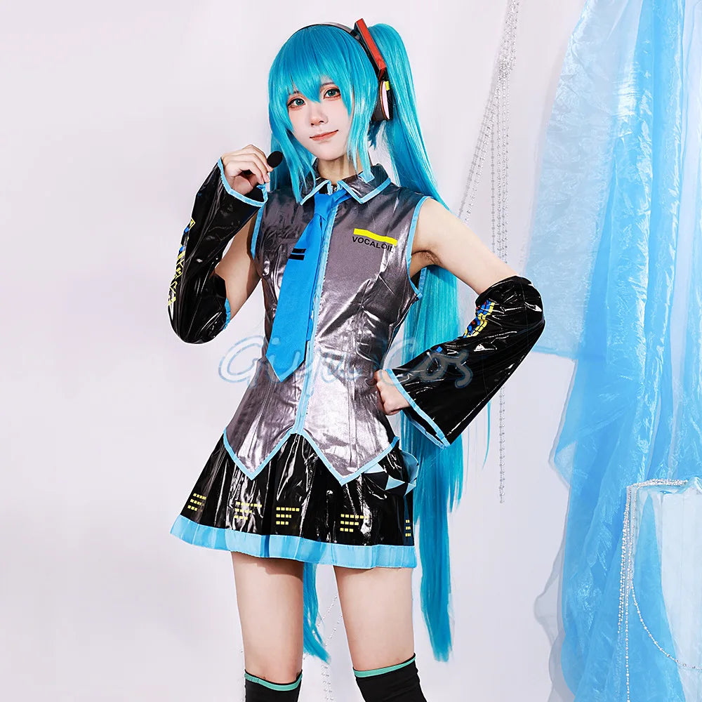 Mikuu Cosplay Kostüm Karneval Uniform Perücke Anime Halloween Kostüme Frauen