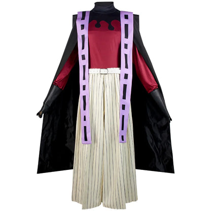 Costume de Cosplay Demon Doma Douma, perruque, ensemble de ventilateurs, tenue Kimetsu No Yaiba, Halloween, Anime Douma, Kimono pour hommes et femmes