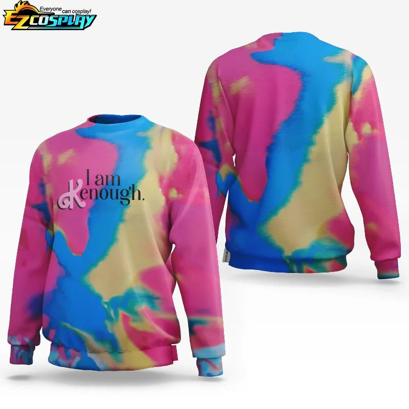 Sweat à capuche unisexe avec impression tie-dye 3D Kenough