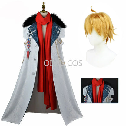 Genshin Impact Tartaglia Cosplay Costume Uniform Wig Anime Halloween Costumes Game Fatui Harbinger New Skin Cloak