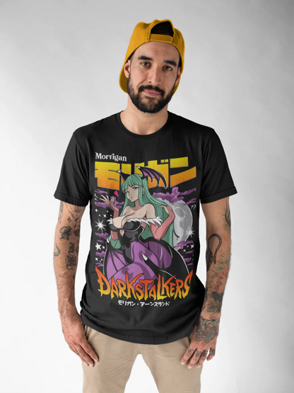 Morrigan Aensland T-shir Darkstalkers Shirt Girl Anime Waifu Gift Shirt All Size