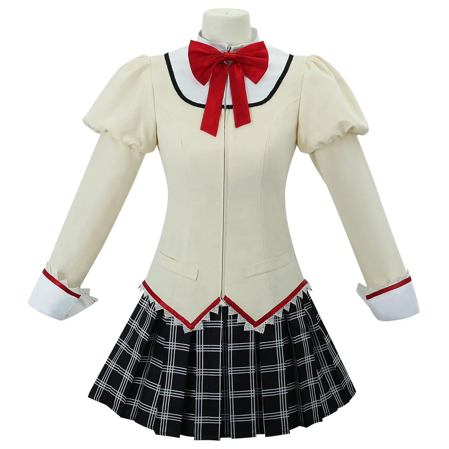 Anime Puella Magi Madoka Magica Miki Sayaka Cosplay Kostüm JK Schuluniform Halloween Schoolgirls' Rock Anzug Outfits