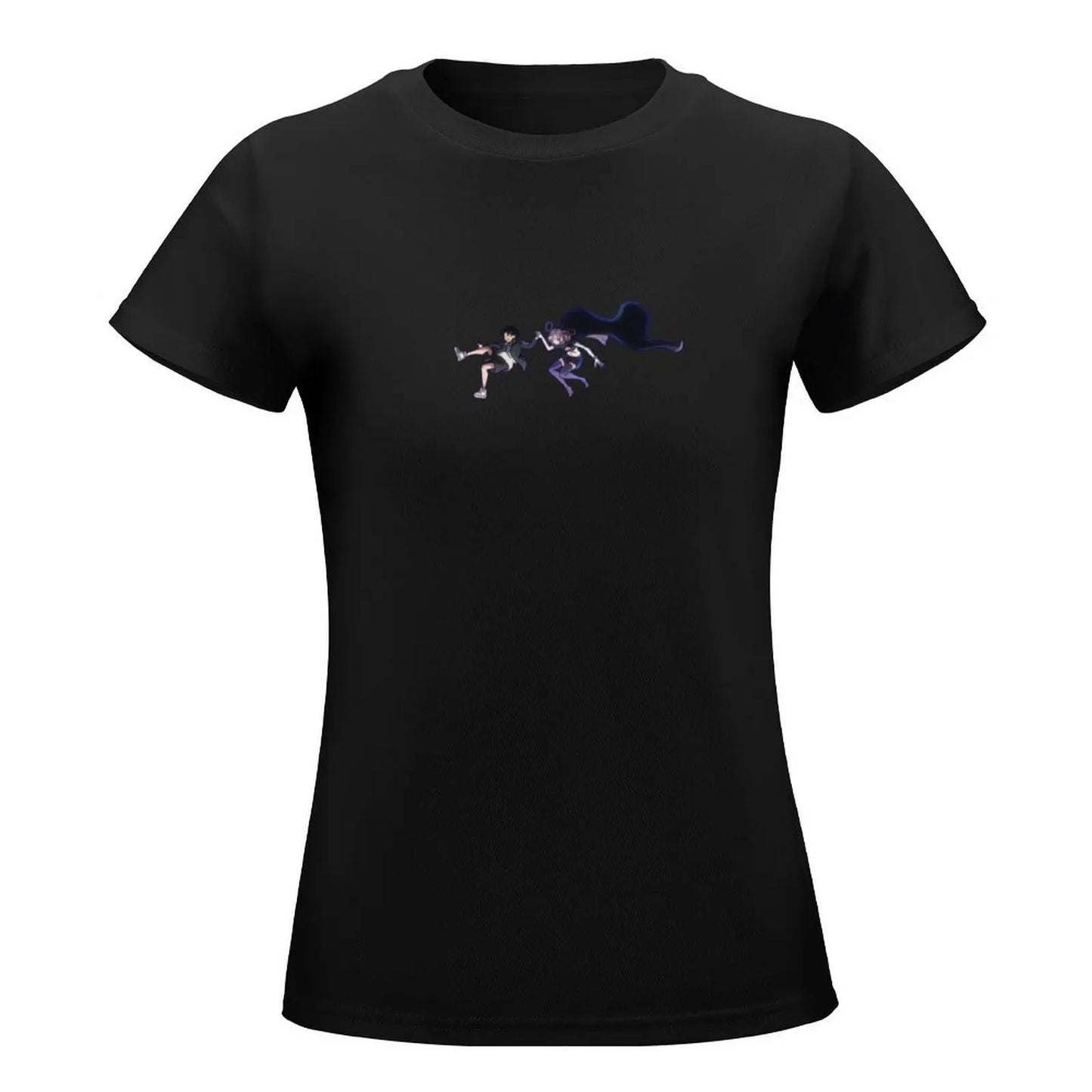 Call of the Night Scene T-Shirt Übergrößen Tops Schwergewichte Funnys Damen Sommerblusen 2024