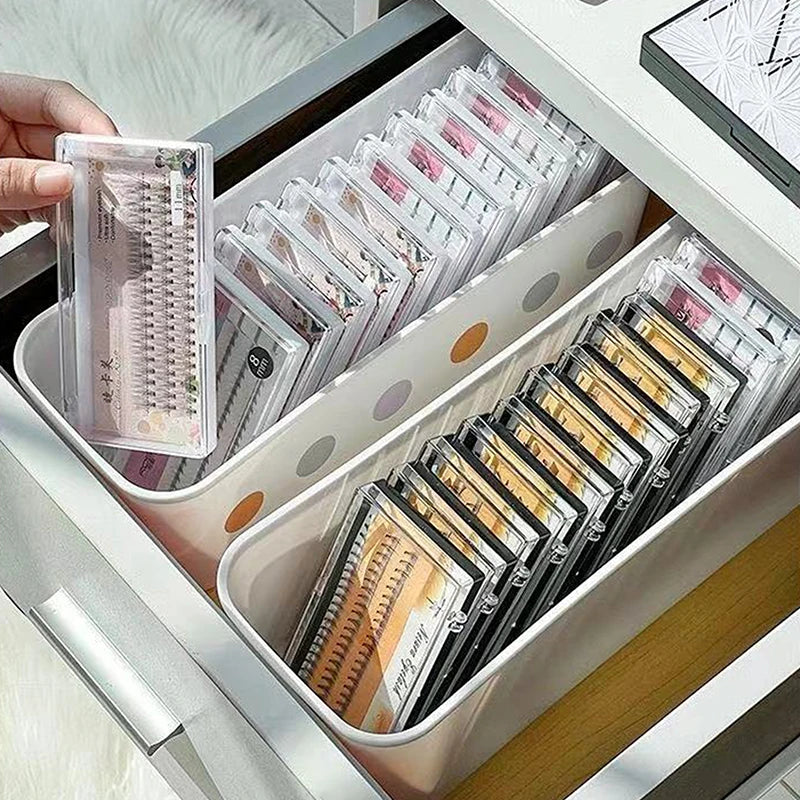 1 boîte de rangement pour faux cils, organisateur d'outils d'extension de cils, accessoires de cils, boîte de rangement pour outils de maquillage cosmétiques