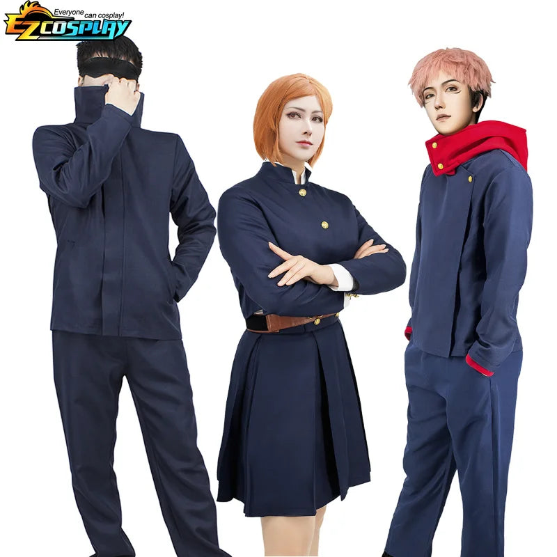 Anime Jujutsu Kaisen Kugisaki Nobara Cosplay Kostüm Top Rock Mantel Arme Tasche Gojo Satoru Itadori Yuji Halloween Uniform Komplettset