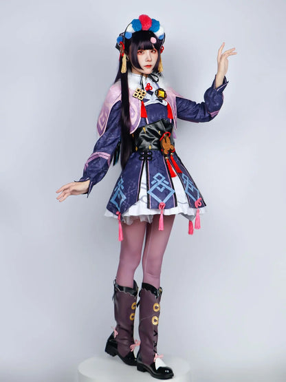 YunJin Cosplay CostumeImpact Adulte Carnaval Uniforme Perruque Anime Halloween Costumes Femmes Jeu