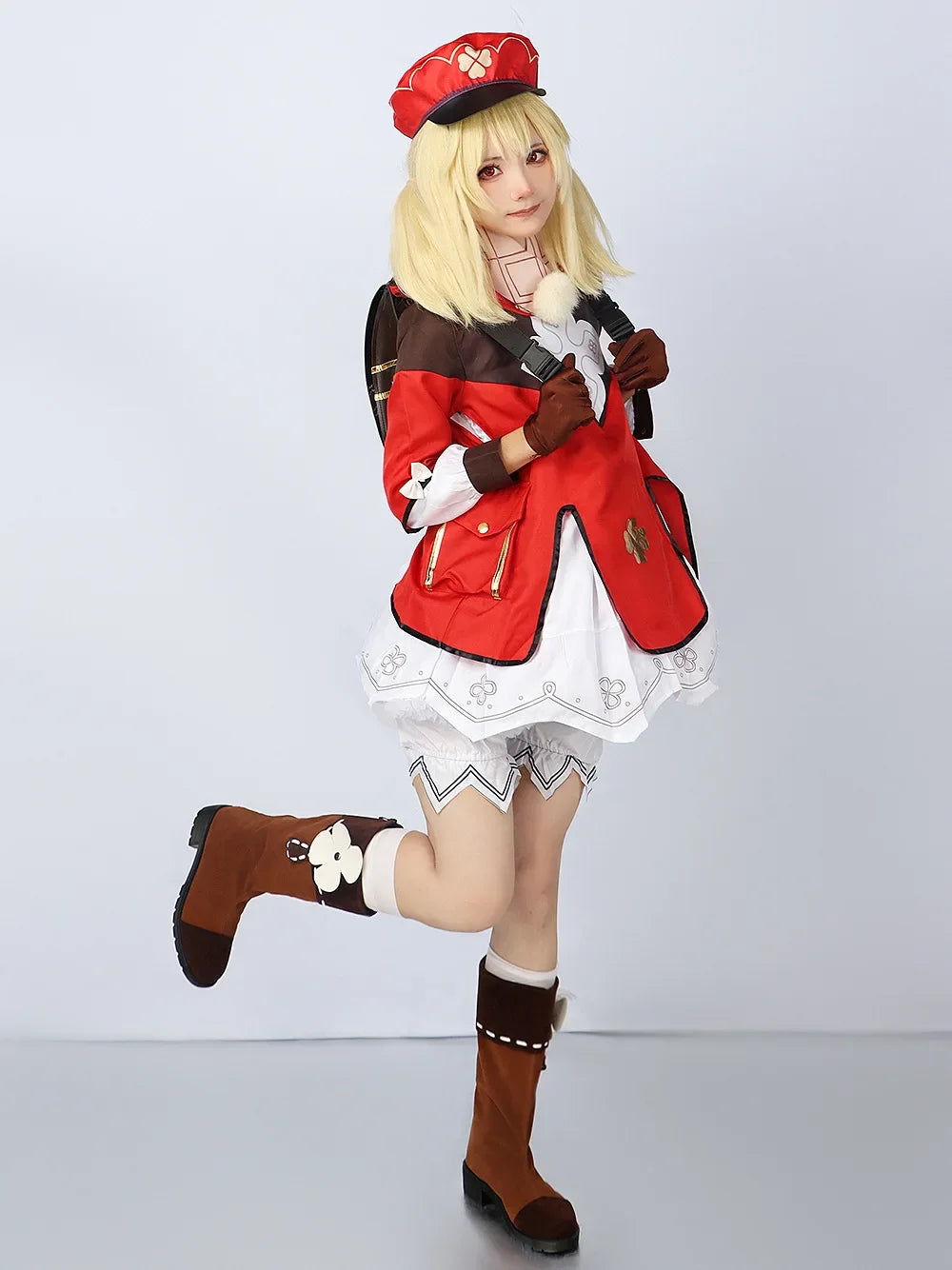 Genshin Impact Klee Cosplay Costume Uniforme Anime Style Chinois Halloween Costumes pour Enfants Fille Femmes Ke Li