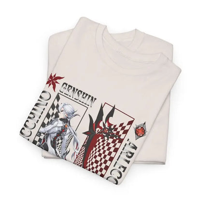 T-shirt Genshin Impact Arlecchino : des vêtements de qualité supérieure avec vos personnages préférés ! Parfait pour les joueurs et les fans d'anime !