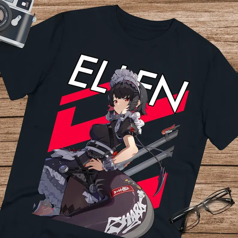 T-shirt Zenless Zone Zero Ellen Joe fan Ellen waifu T-shirt unisexe en coton ultra