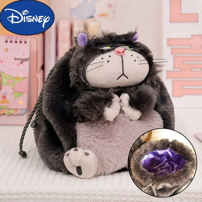 Sac de rangement portable avec cordon de serrage pour chat Disney Lucifer, jouet en peluche, poupée, dessin animé Tokyo Disneyland, Cendrillon, sac de rangement pour cosmétiques, cadeau