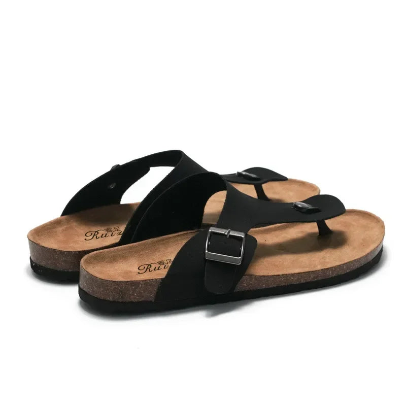 CEVABULE Herren Kork Sandalen Flip-Flops Strand Wasser Kiefer Frauen weibliche Slipper für Sommerschuhe KWN