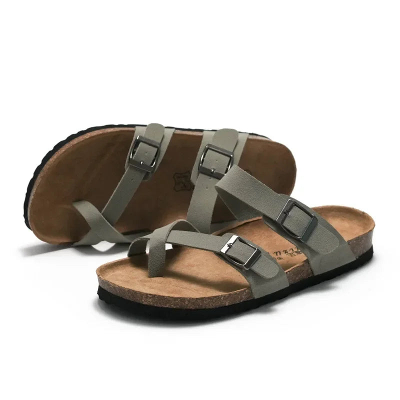 CEVABULE Damen Kork Sandalen Paare Strand Wasser Kiefer Oberbekleidung Damenschuhe KWN